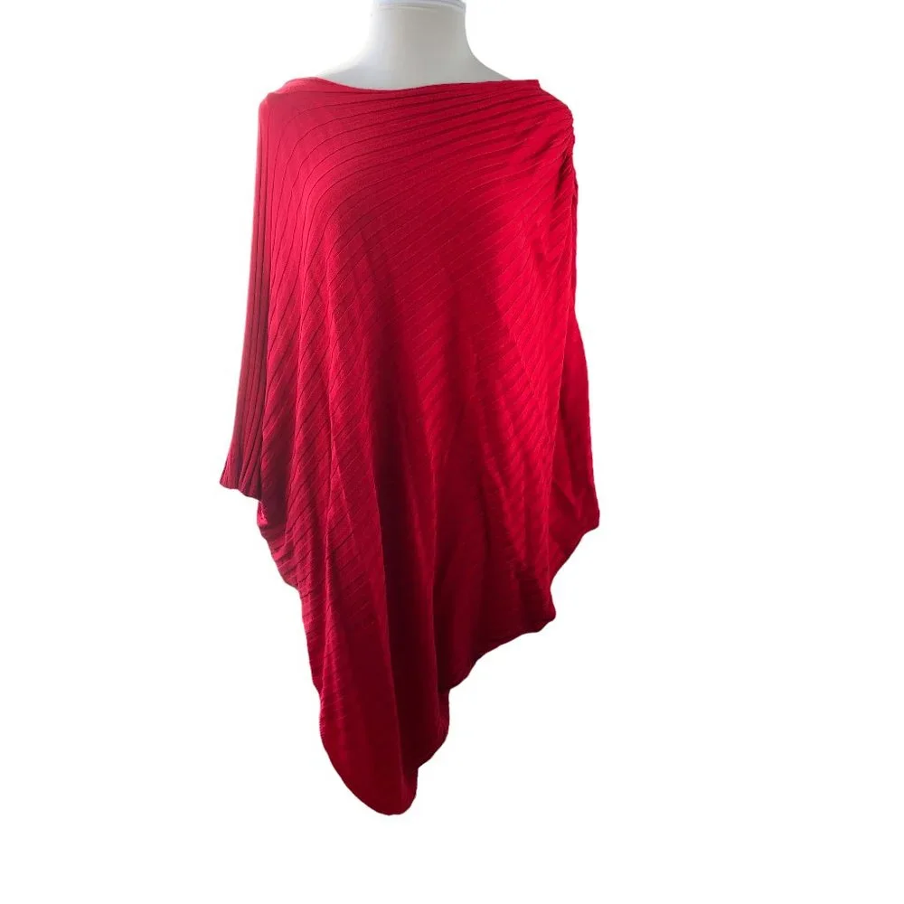 NWT Lane Bryant Asymmetric Poncho Style Drape Sweater Plus Size 26/28 4X 26 28 - Picture 7 of 9